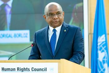 Abdulla Shahid, President of the General Assembly, attends the High-Level Commemorative Event on the 50th Session of the Human Rights Council.