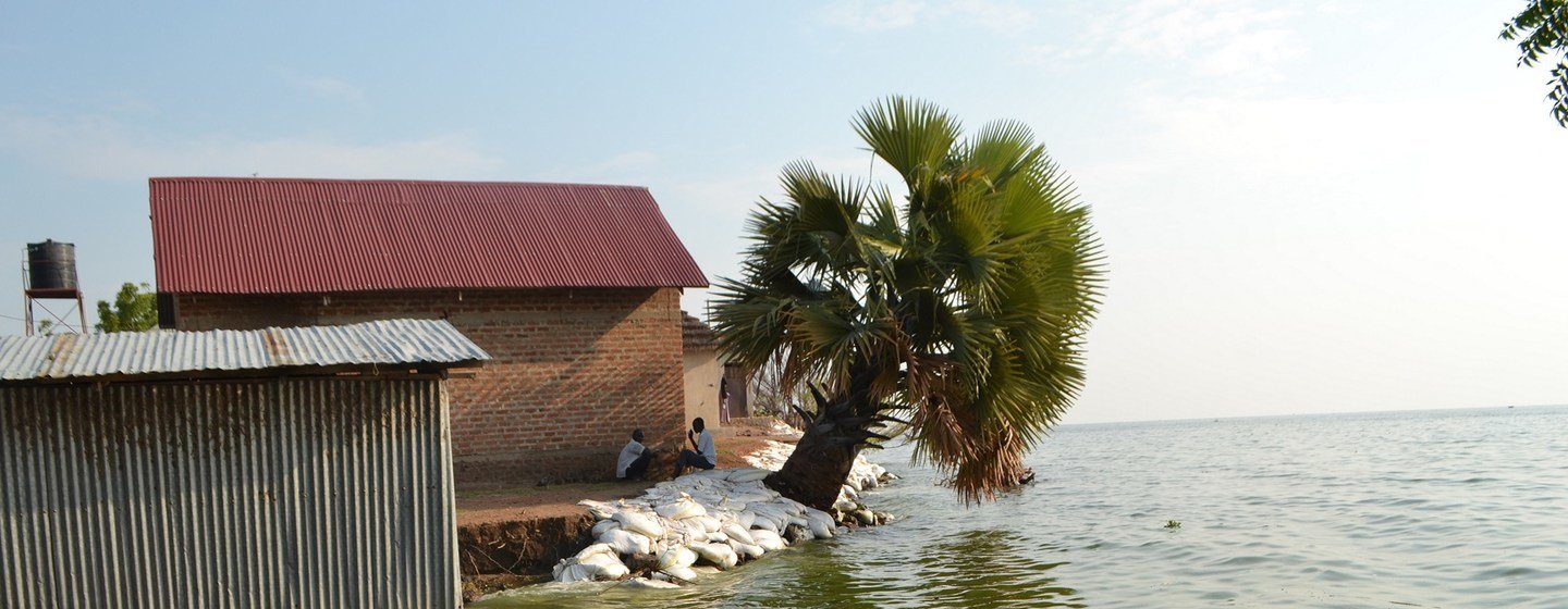 Flooding in Lake Albert region of Uganda