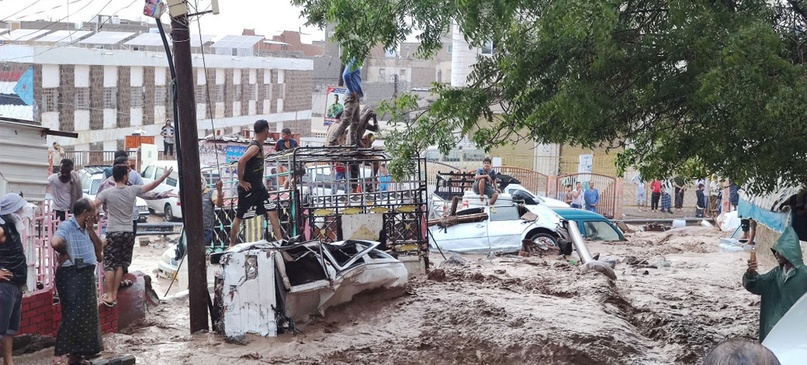 Heavy rainfall has caused flash floods and landslides in several governorates in Yemen. (file)