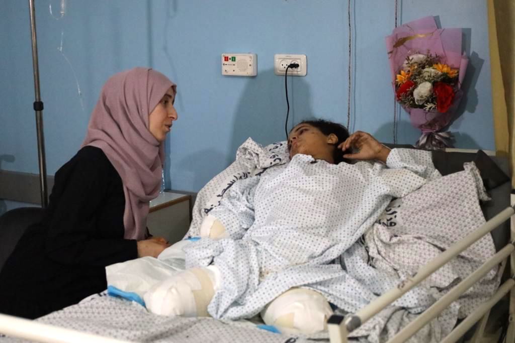 رهف سليمان، طفلة مصابة في التصعيد الأخير، غزة.