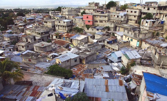 An informal settlement in Port-Au-Prince, Haiti.