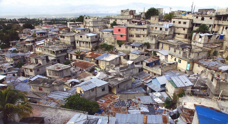 Un asentamiento informal en la capital de Haiti, Port-Au-Prince.