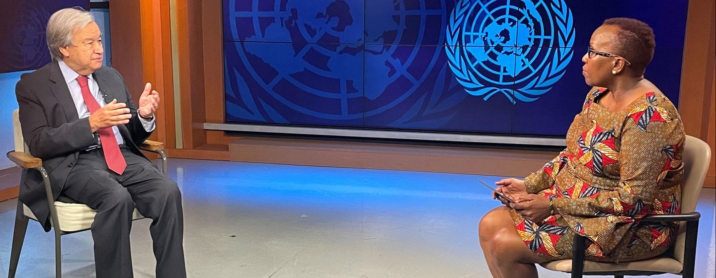 Assumpta Massoi, d'ONU Info, interroge le Secrétaire général António Guterres.