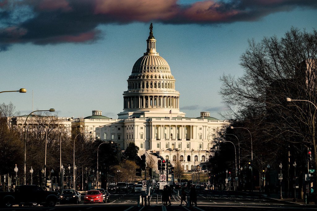مبنى الكابيتول، مقر الكونغرس الأميركي في العاصمة واشنطن