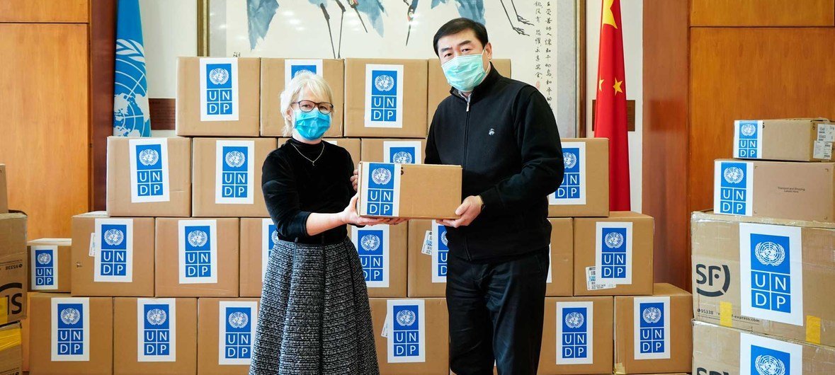 The UN Development Programme in China has supplied critical medical supplies to the Chinese government.