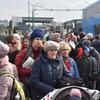 لاجئون أوكرانيون على حدود بولندا