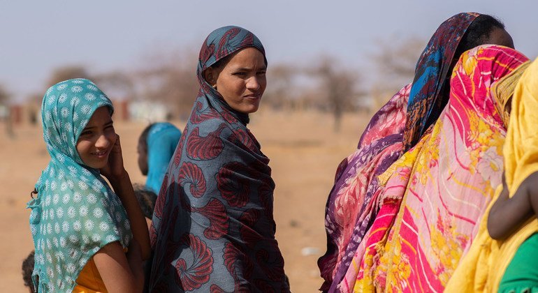 Mujeres refugiadas en el campamento de Goudoubo en Burkina Faso.