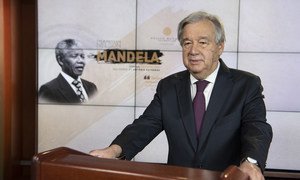 António Guterres nos estúdios da TV ONU 