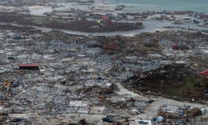 Marsh Harbor on Great Abaco Island, Bahamas, was devastated by the category 5 Hurricane Dorian in September.