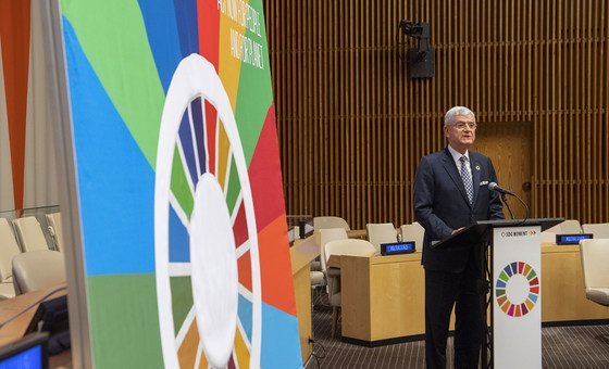 Presidente da 75ª Sessão da Assembleia Geral da ONU, Volkan Bozkir também discursou no primeiro evento Momento ODSs.