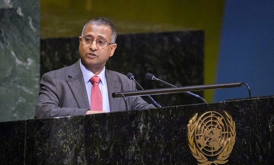 Ahmed Shaheed, Special Rapporteur on Freedom of Religion or Belief addresses the UN General Assembly (file)
