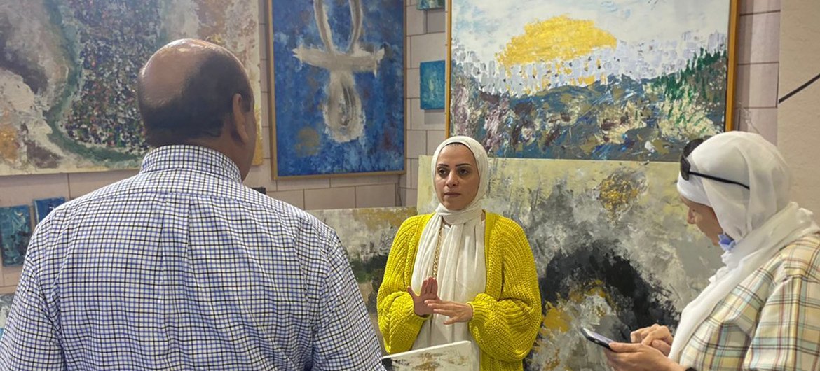 فريق الدعم في المعرض