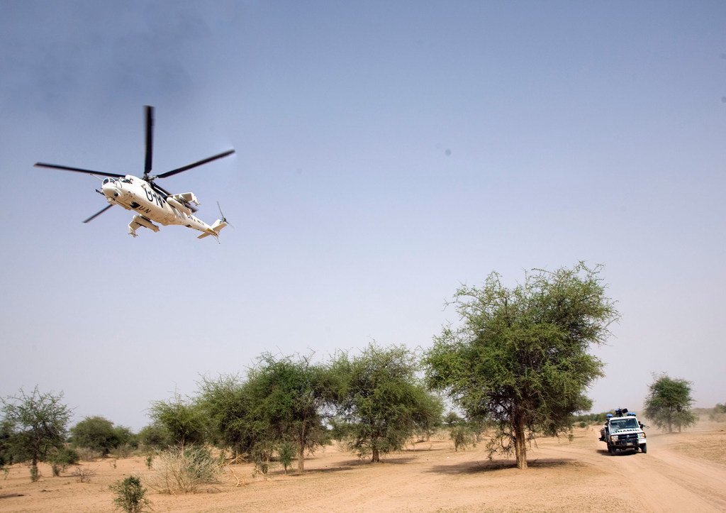 2010年六月，非盟-联合国达尔富尔混合行动在达尔富尔西部执行任务。