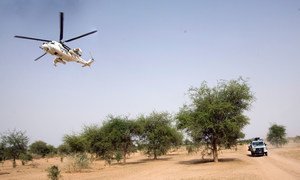 بعثة يوناميد تجري تمرينات عسكرية في منطقة شمال وغرب دارفور في يونيو/حزيران 2010.