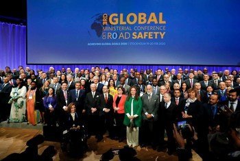 Representatives and participants from more than 80 countries at the 3rd Global Ministerial Conference on Road Safety taking place in Stockholm, Sweden.
