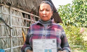 Yom Malai, a recipient of Cambodia’s IDPoor cash transfer scheme.