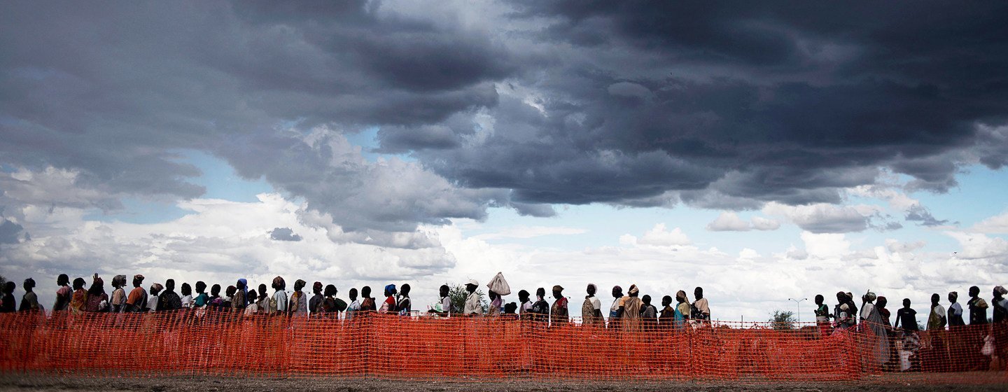 The most vulnerable people in the world, like these displaced persons in South Sudan, are more likely to suffer from the effects of climate change. 