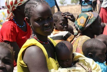 In South Sudan, Nyalel Mayang, her husband and three children survived on water lilies and palm nuts for three months after their village was attacked.