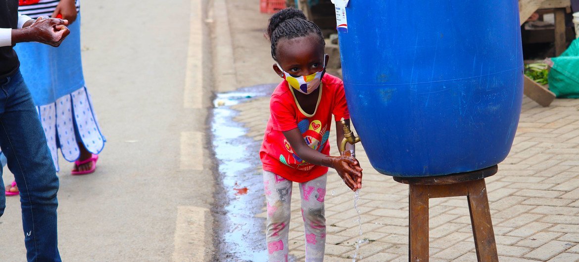肯尼亚首都内罗毕的非正式定居点以采取了一系列防疫措施。