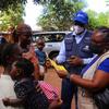 Campanha de vacinação contra a poliomielite na Guiné-Bissau.