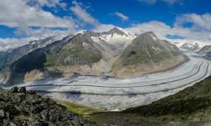 El glaciar más grande de los Alpes Suizos, Aletschgletscher, se está derritiendo rápidamente y podría desaparecer para 2100.
