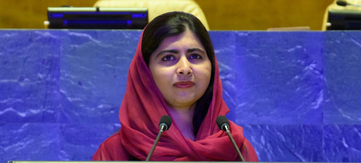 नोबेल पुरस्कार विजेता मलाला यूसुफ़ज़ई, संयुक्त राष्ट्र की शान्ति दूत और मलाला कोष की संस्थापक हैं. 