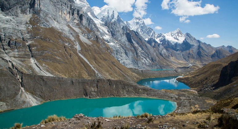 Cordillera Huayhuash en août 2019. Les Andes contiennent 99% des glaciers tropicaux du monde et 71% se trouvent au Pérou.