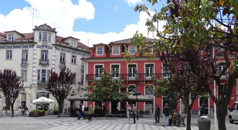 Cidade de Leiria, em Portugal.