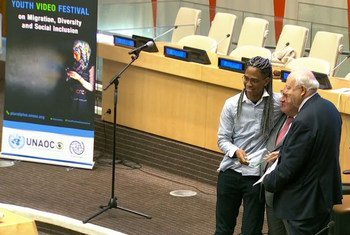 Patrick Melo recebe prêmio em Festival de Vídeos da ONU.