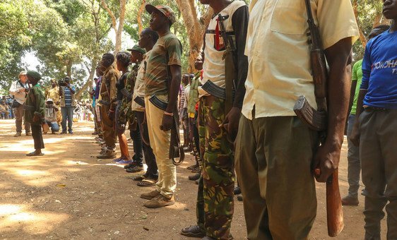 Former child soldiers are released in Yambio in South Sudan in February 2018.