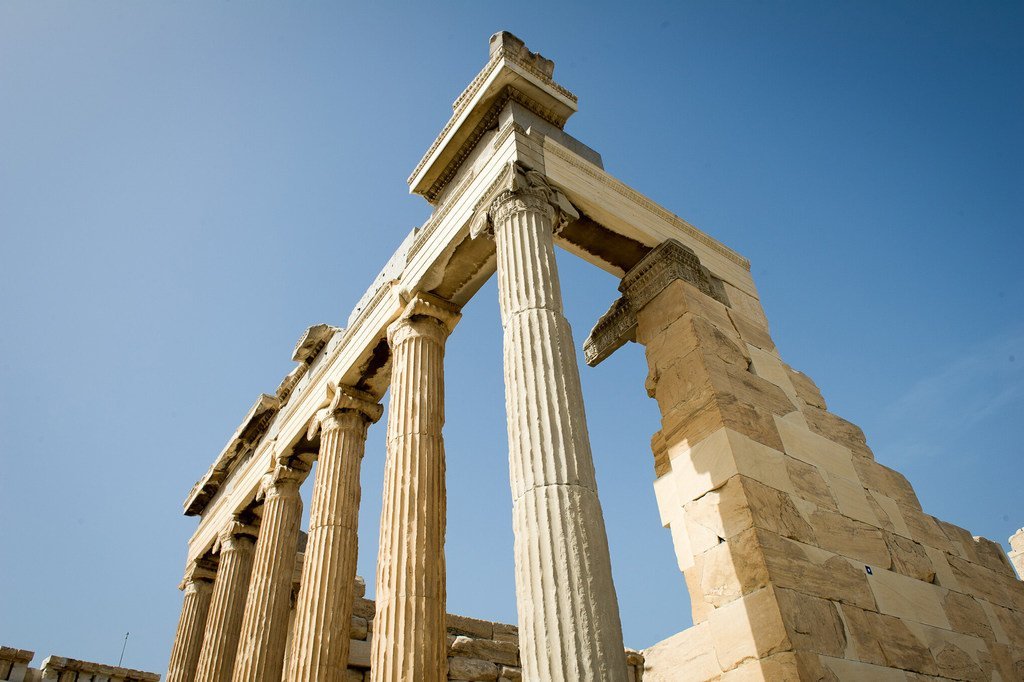教科文组织世界文化遗产希腊雅典卫城。