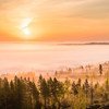 Pôr do sol na região de Alajärvi, Finlândia
