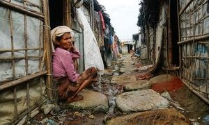 Rohingya Refugee Camp in Teknaf, Cox's Bazar, Bangladesh.