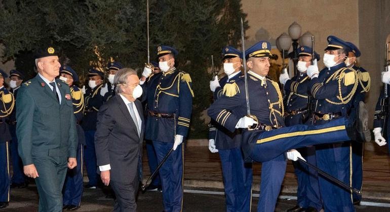 Secretary-General António Guterres kicks off official visit to Lebanon, 19 December 2021.