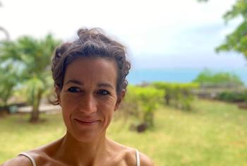 Coral biologist Dr. Laetitia Hédouin in Tahiti, is a researcher at the French National Center for Scientific Research in Moorea, French Polynesia.
