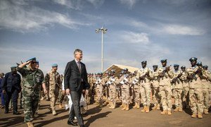 Jean Pierre-Lacroix, chefe das Operações de Paz da Nações Unidas durante viagem oficial ao Mali. 
