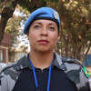 Darilene Monteiro é a primeira policial brasileira em serviço na Missão da ONU na República Centro-Africana, Minusca.