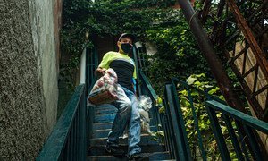 During the COVID-19 pandemic, food kits are delivered to prioritized communities in Venezuela.