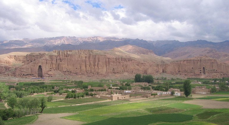 Археологические памятники в долине Бамиан, Афганистан.