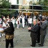 Cerimônia do sino, nos jardins da sede da ONU