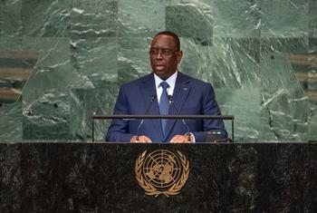 Le Président du Sénégal, Macky Sall, au débat général de la 77e session de l'Assemblée générale des Nations Unies.