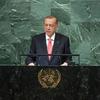 तुर्कीये के राष्ट्रपति रेचेप तैयप एरदोआन, महासभा के 77वें सत्र को सम्बोधित करते हुए. 