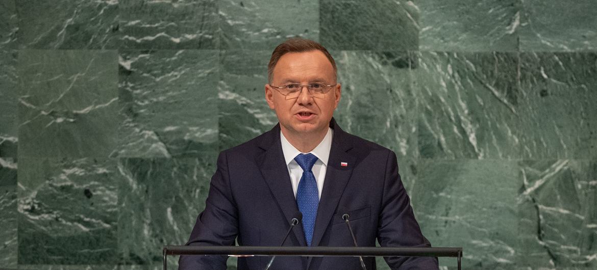 Президент Польши Анджей Дуда выступил в ходе общеполитической дискуссии 77-й сессии Генассамблеи ООН. 
