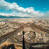 ईरान की राजधानी तेहरान का एक आसमानी दृश्य.