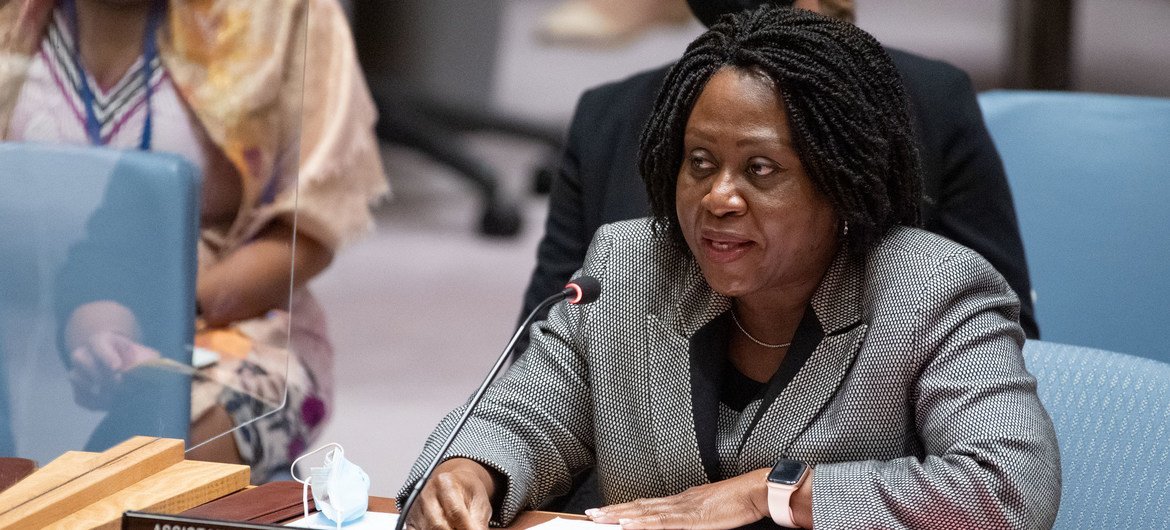 Martha Pobee, Sous-Secrétaire générale pour l'Afrique, devant le Conseil de sécurité (photo d'archives).