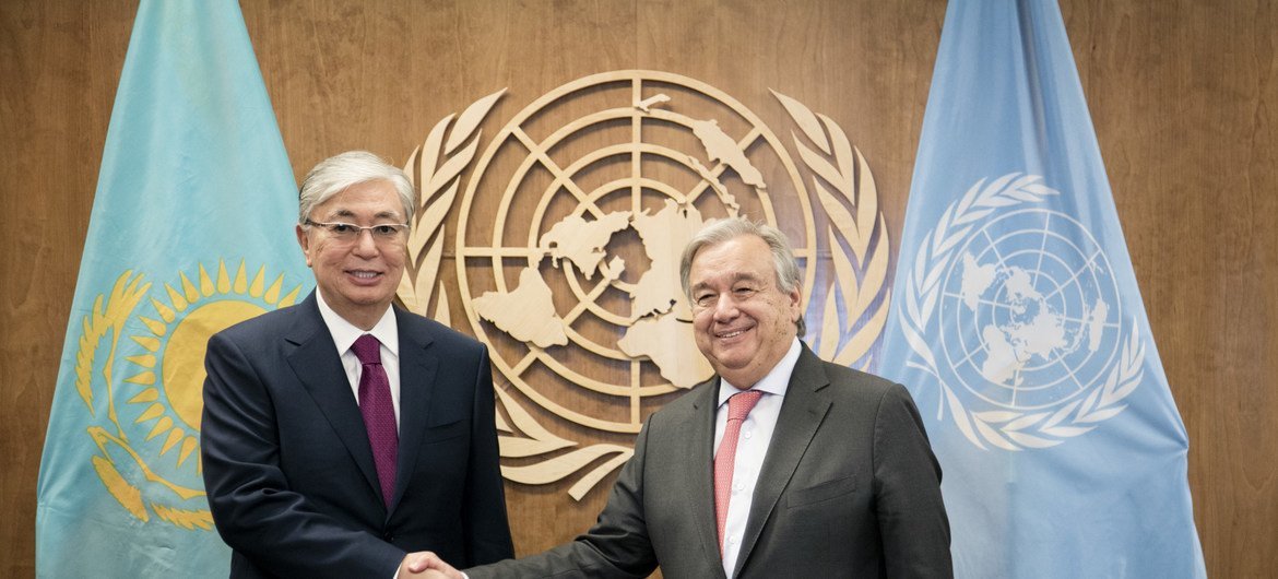 В рамках 74-ой сессии Генассамблеи ООН состоялась встреча президента Казахстана Касым-Жомарта Токаева и Генсека ООН Антониу Гутерриша 