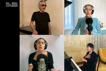 Lang Lang, Celine Dion, Lady Gaga na Andrea Bocelli pwakitumbuiza katika tamasha la One World, together at Home la UN