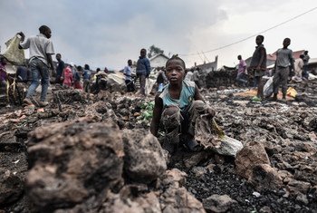 Children are at risk following the volcanic eruption in Goma, Democratic Republic of the Congo.