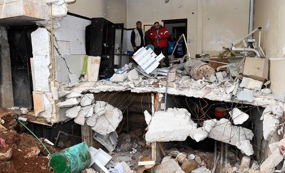 Разрушенный медпункт в Сирии, Алеппо    