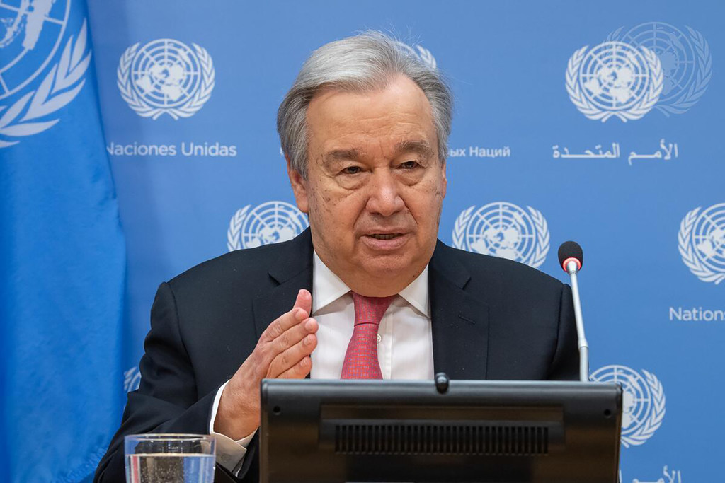Secretário-geral da ONU fala a jornalistas às vésperas da Assembleia Geral